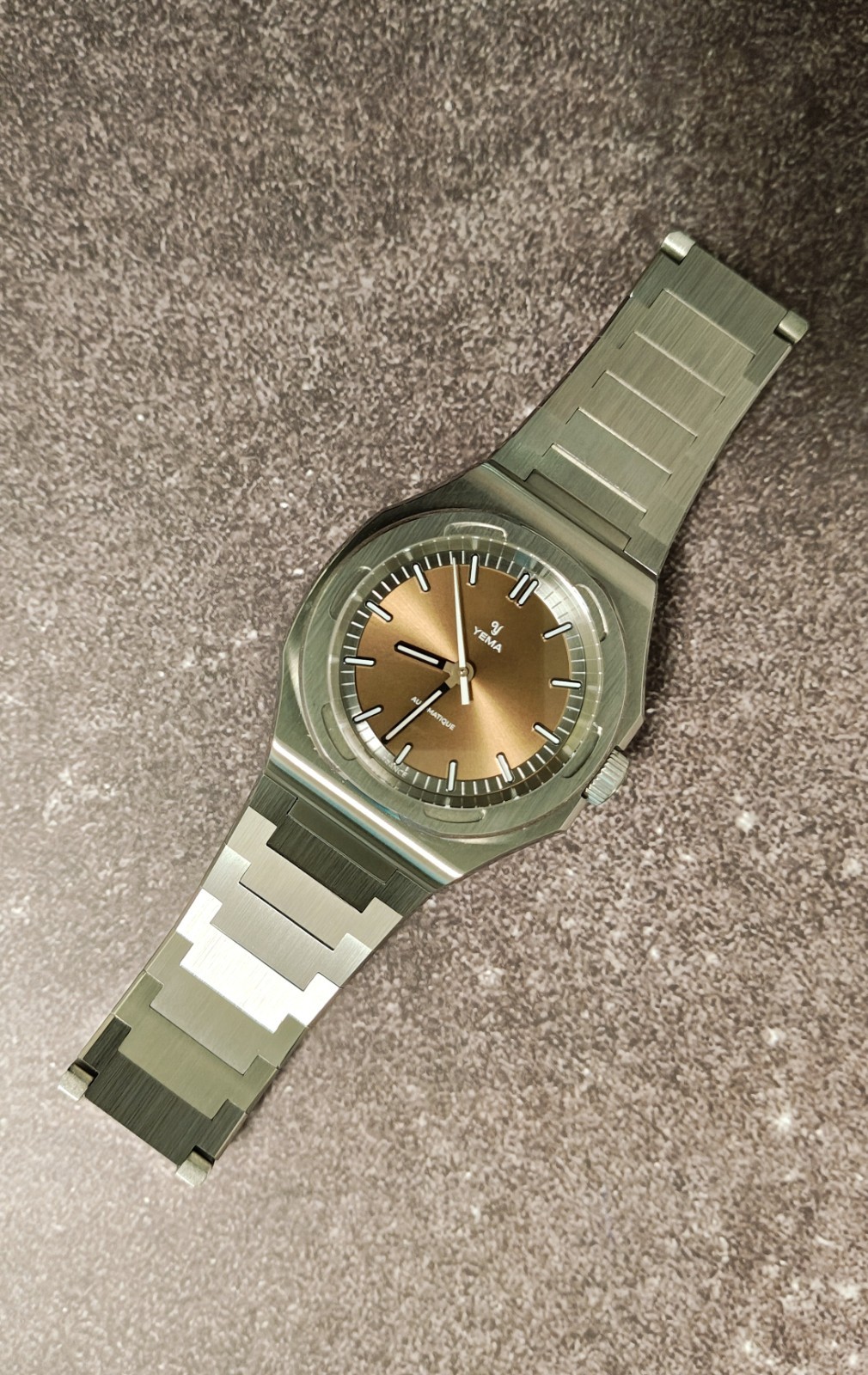 Yema Urban Traveller Automatic Brown Dial 39mm Full Set