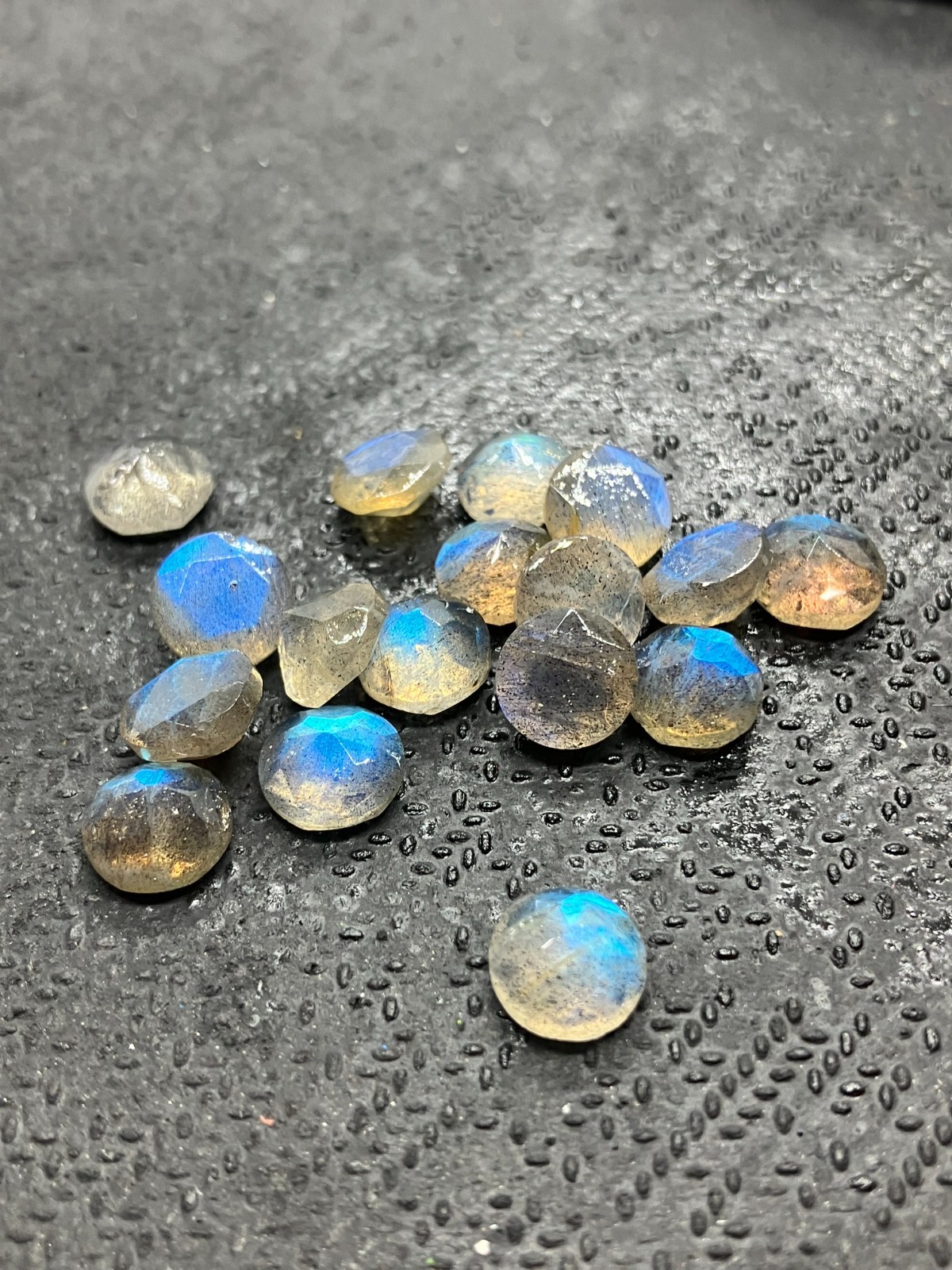AAA Natural Labradorite Moonstone Round Cut Loose Gemstone For Making Jewelry