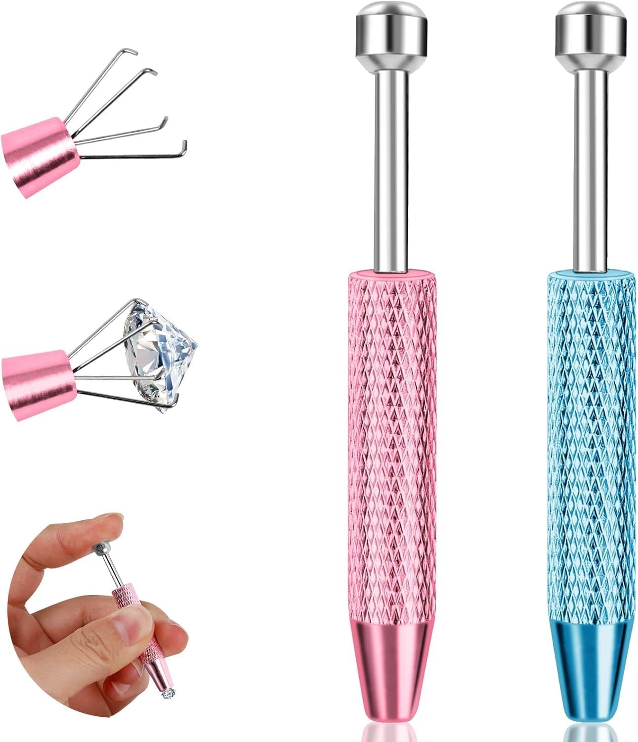 Multi-Use Piercing Grabber Tool – 2 Pcs Stainless Steel for Precision Jewelry