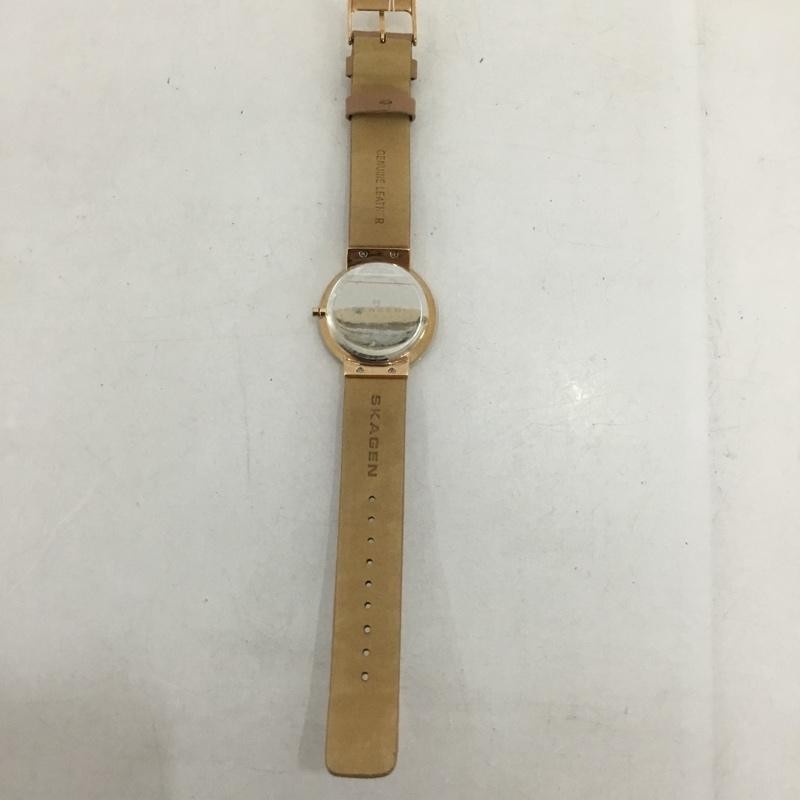 SKAGEN Analog (Quartz) Watch SKW2168 Leather Belt USED 2ND 10135183