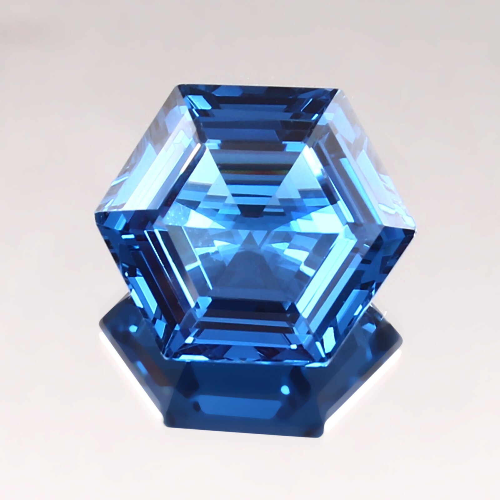 Natural Flawless Mozambique Blue Tourmaline Hexagon Cut Loose Gemstone 25.40 Ct