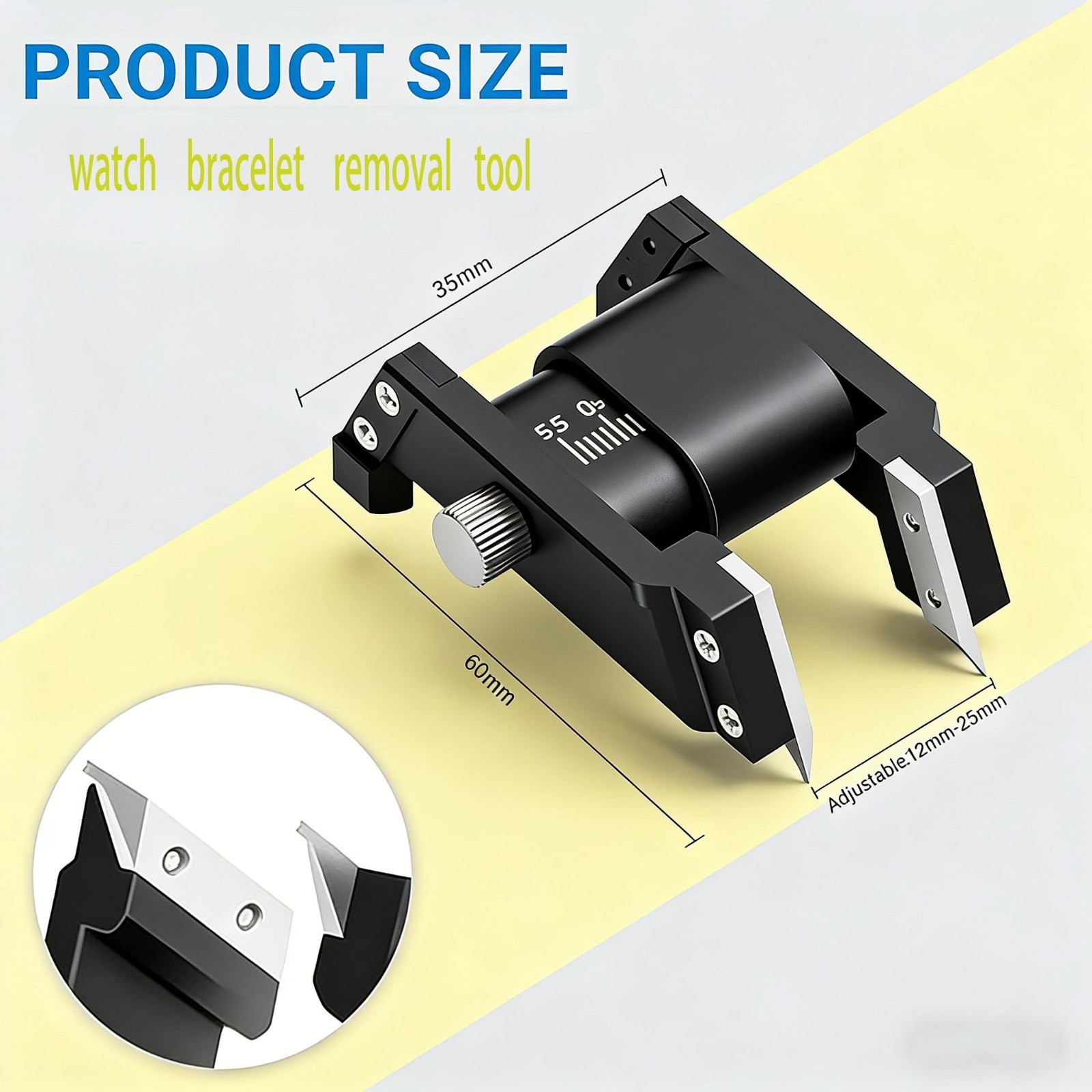 Watch Bracelet Removal Tool – Spring Bar Tool for 12MM-25MM Straps, Compact Kit