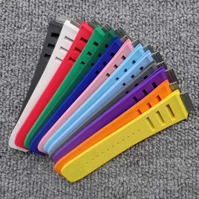 Medium Size Replacement Rubber Watch Strap Band Fits Richard Mille RM010 RM029