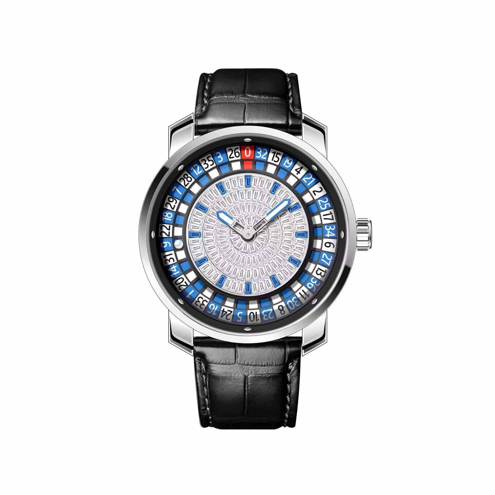 AILANG Men’s Automatic Mechanical Wristwatch Casino Roulette Wheel Rotating Ball