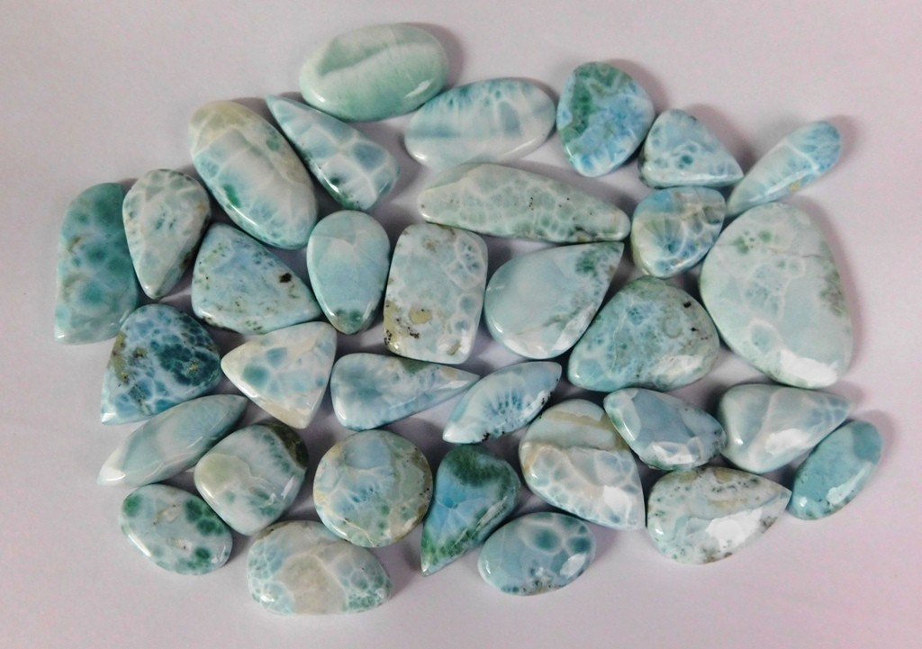 Top Quality Larimar Loose gemstones For Jewelry Making Wholesale Lot 71249