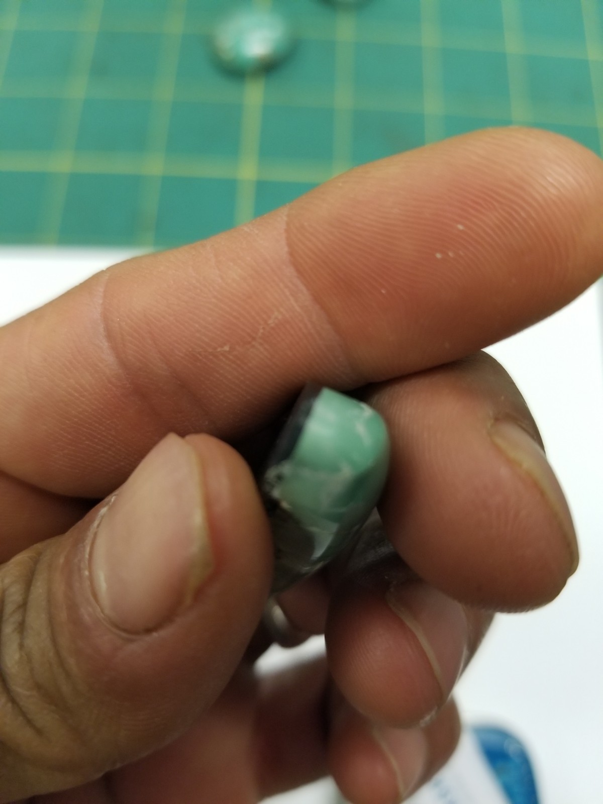 Stormy Mountain Turquoise 49 ct. Cabochon Estate Find Old Stock