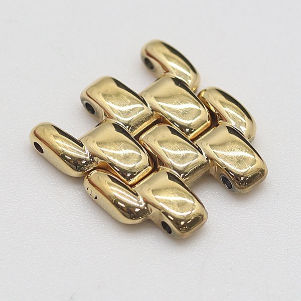 Gucci Genuine 2 Link 4200L Ladies Watch Belt Band Bracelet Parts Gold Color 14mm