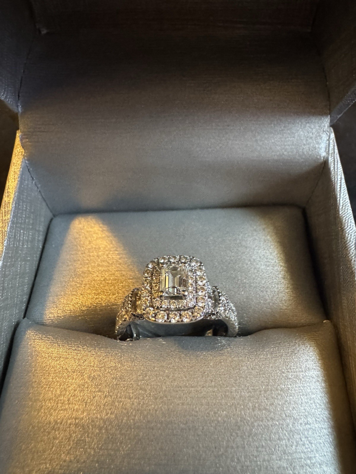 Zales Celebration Diamond Engagement Ring Size 6 1/2 1.19 CTTW 14K White Gold