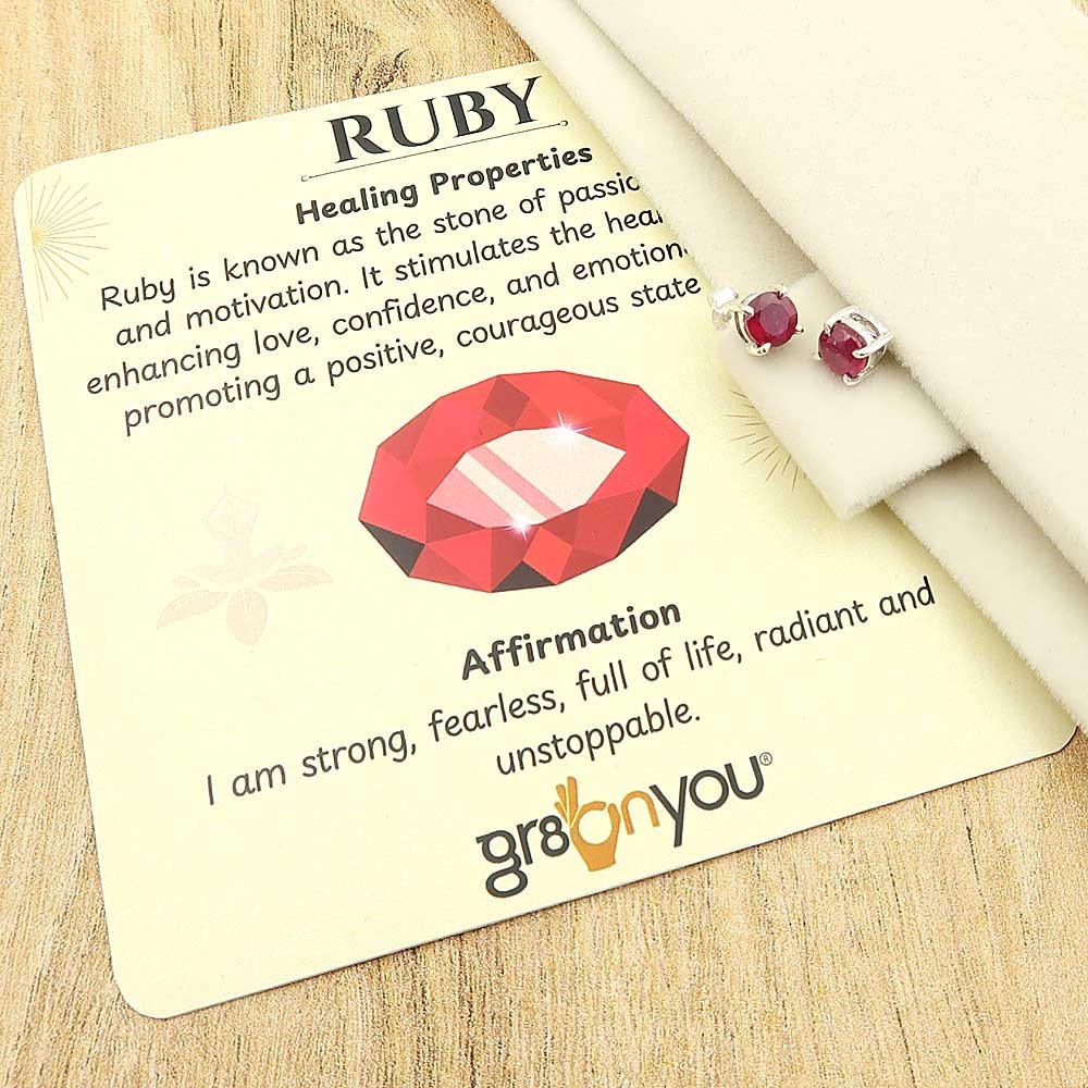 gr8onyou AAA RUBY Genuine Sterling Silver Hallmarked Earrings | Giveaway