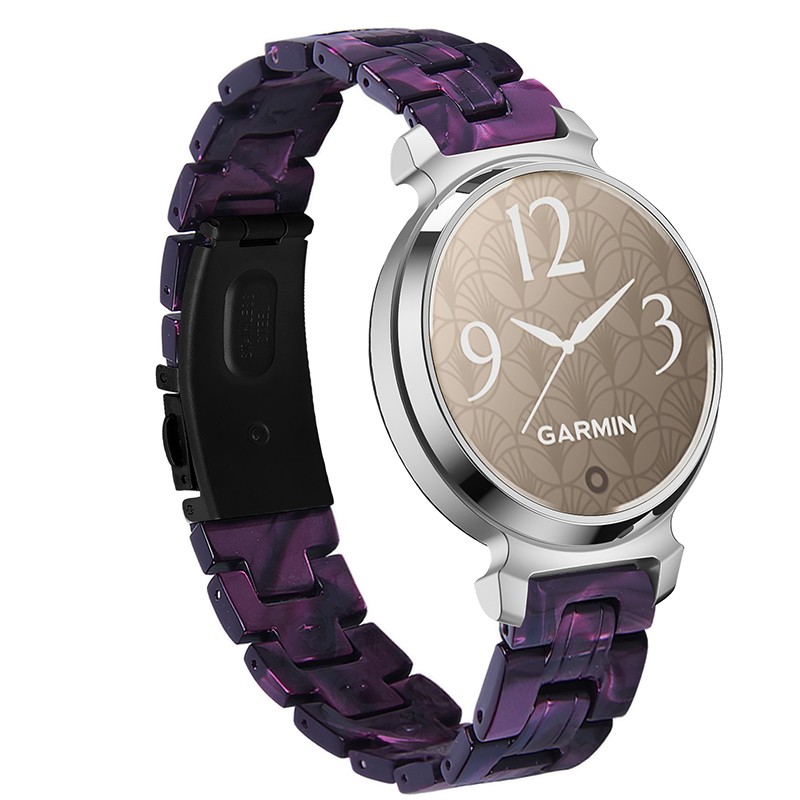 For Garmin Lily 2 Resin Stainless Steel Watch Strap Band Replacement Strap