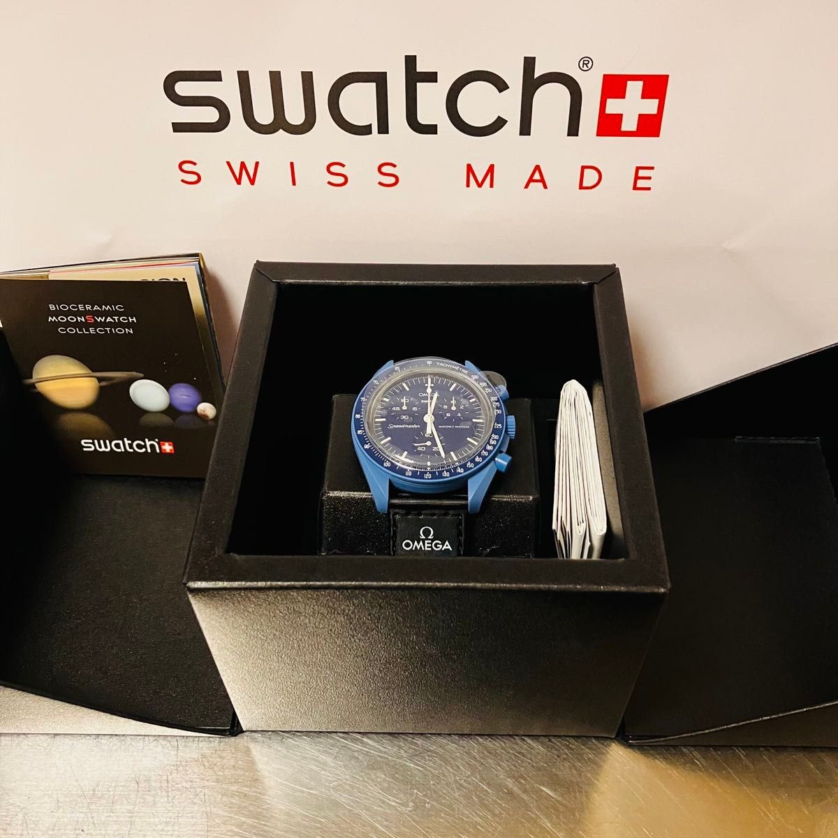 [B1P] Swatch x OMEGA Speedmaster MoonSwatch Mission to Neptune [t6y]