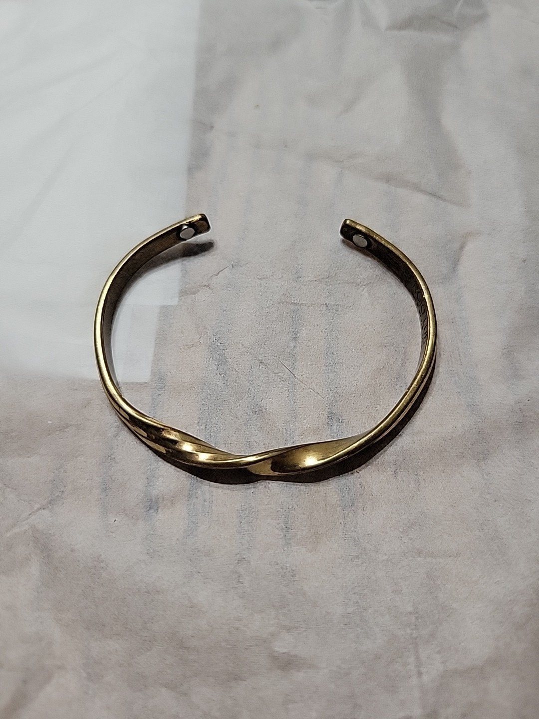 Sergio Lub Copper Bracelet Signed Hand Crafted In USA Twisted