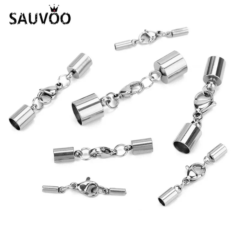 SAUVOO – fermoirs en acier inoxydable, crochets adaptés à 1.5/2/3/4/5/6/8mm, con
