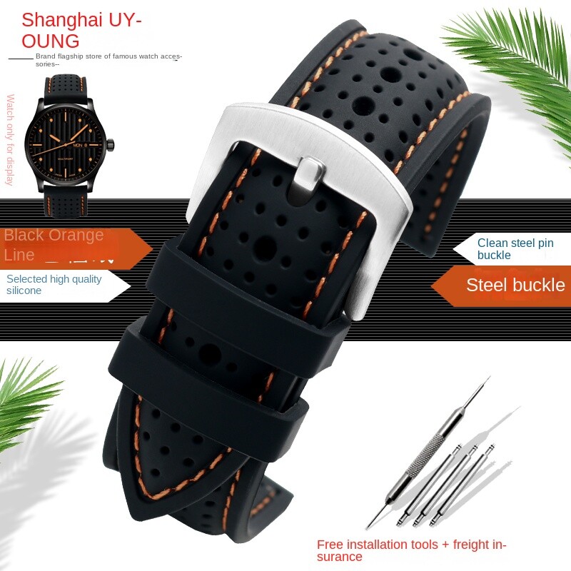 Correa De Silicona Transpirable Para Reloj Deportivo Correa De Goma Suave Resist