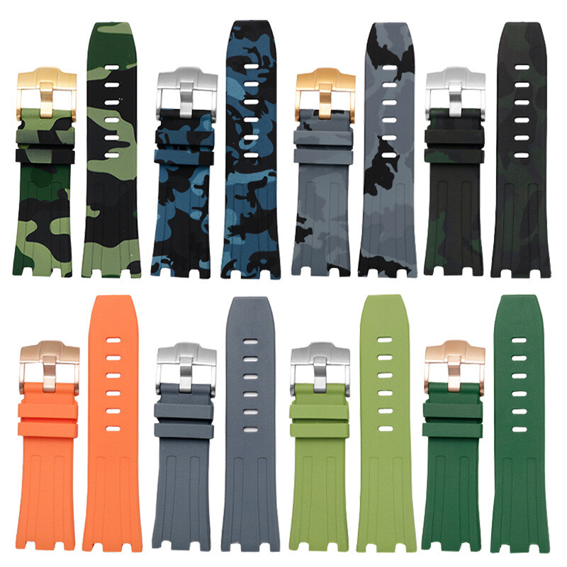 28mm Rubber Band For Audemars Piguet ROYAL OAK OFFSHORE 15703 Watchband Strap
