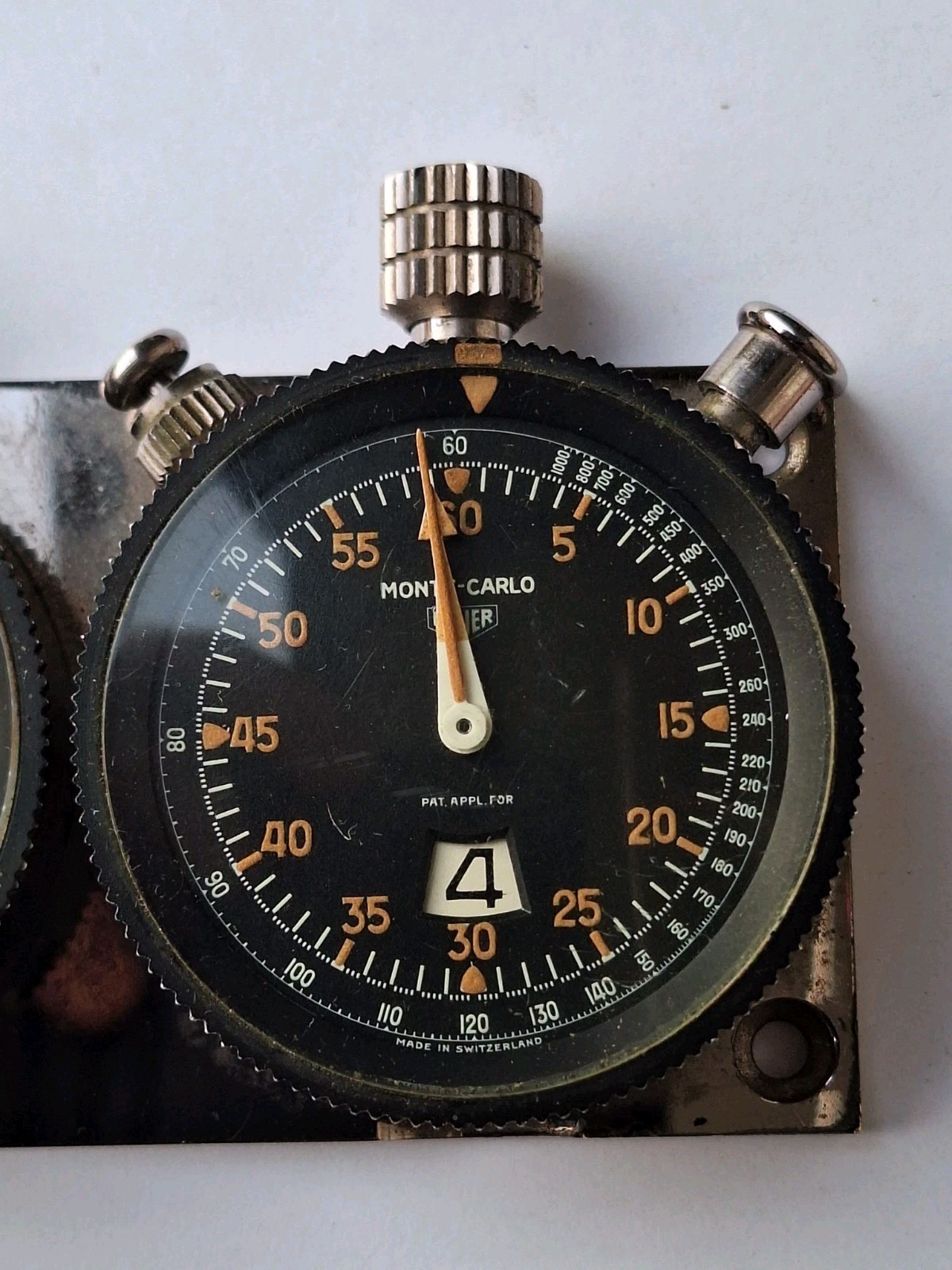 Heuer Master – Time Clock Monte Carlo Chronograph Chronograph Timer Rally Watch