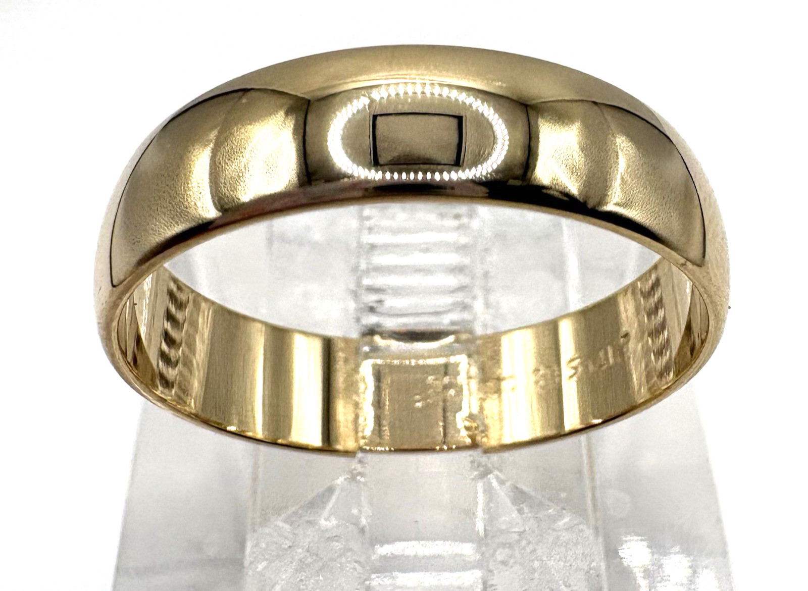 estate 14k yellow gold 5mm wedding band 3.5g sz8.75 $799 #151 (24-hour shipping)