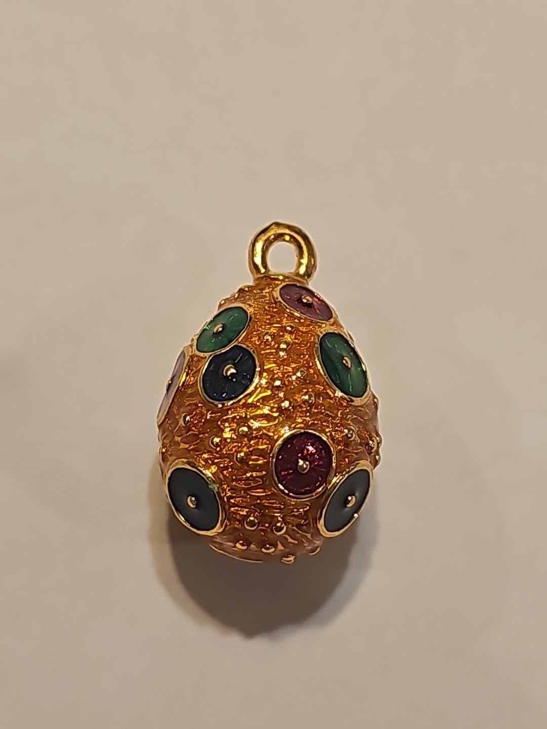 LOT OF 6 JOAN RIVERS ENAMEL FABERGE EGG STYLE CHARMS