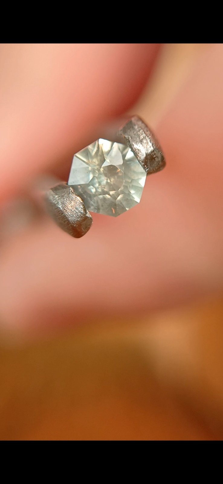 Natural Non Heated 0.335 Crt Montana Teal Sapphire Octagon Cut 67 Facets 1 Piece