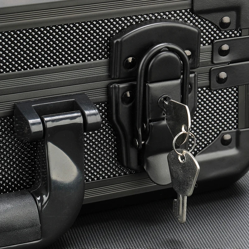Watch Case for 24/18/10/5/1 Watches Collectors Display Aluminum Black Briefcase