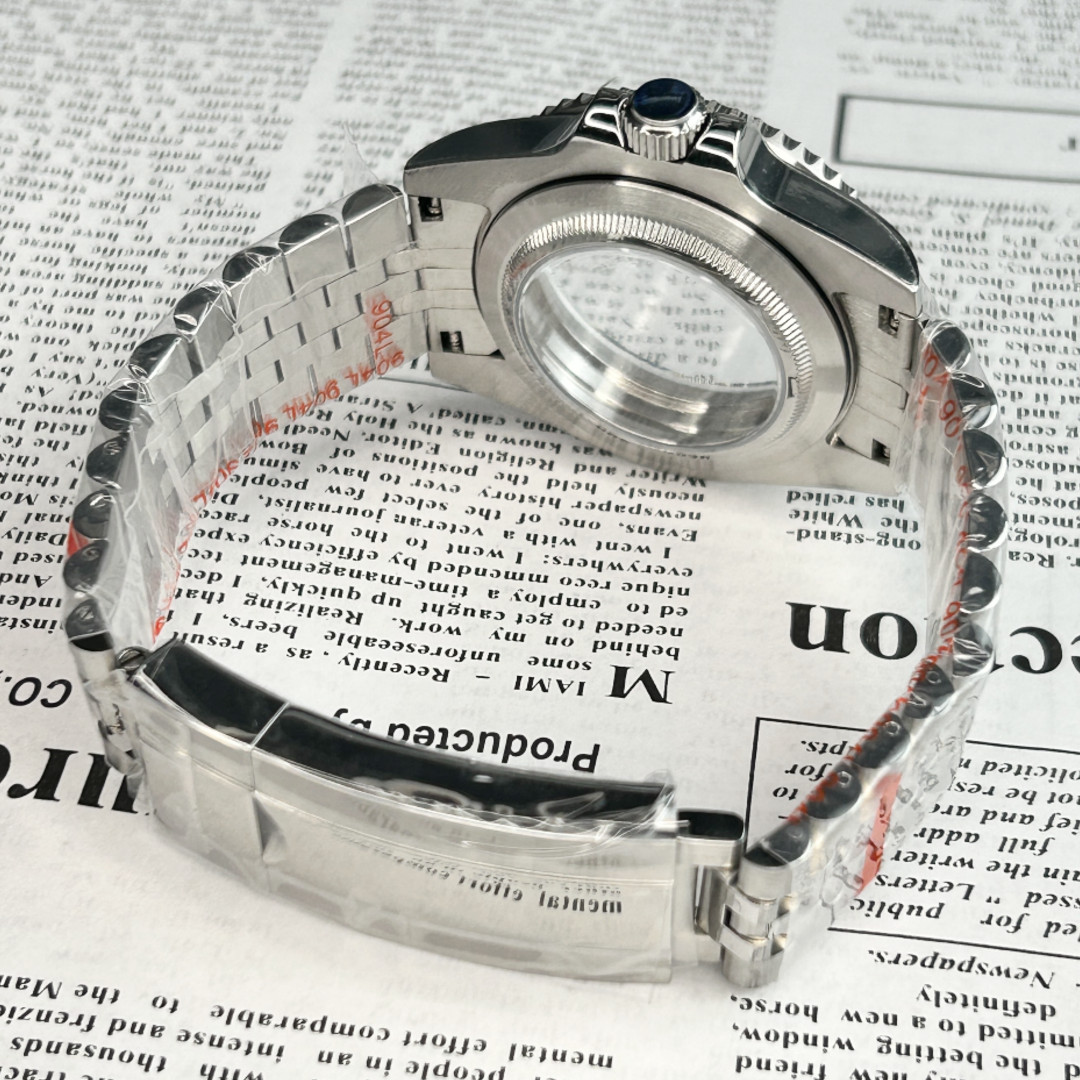 40mm Brushed 20ATM Watch Case Sub GMT Bezel Mod For Nh35 Nh36 Nh34 Movement