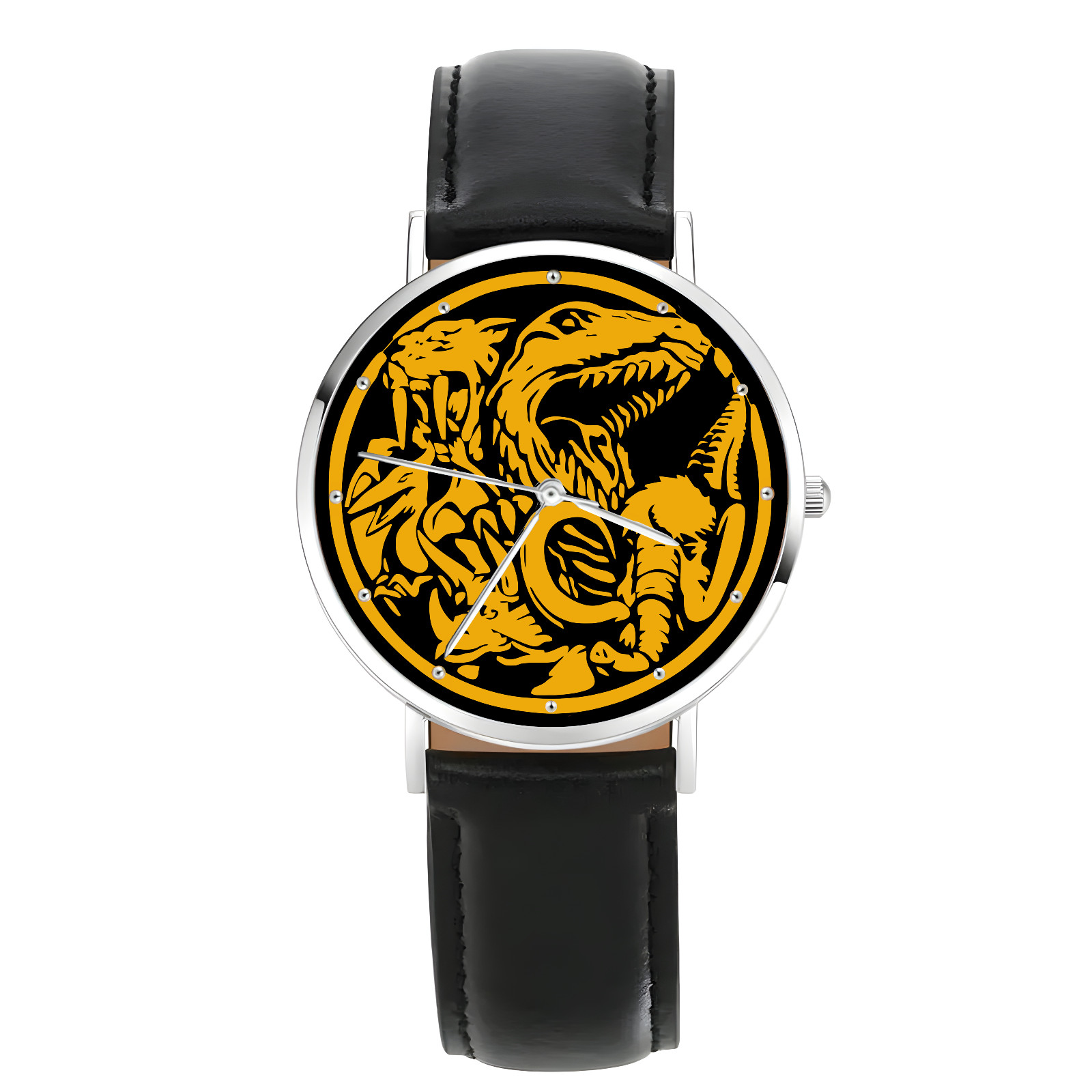 Power Rangers Dino Coins Engraved Wrist Watch