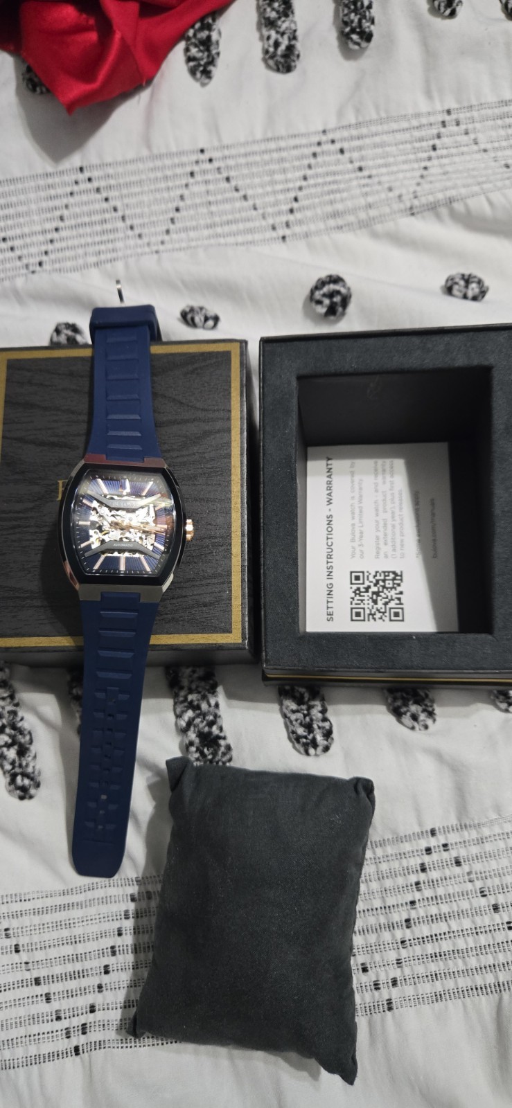 Bulova Maquina Automatic Skeleton 98A318 – Men’s Watch Pristine And Unworn