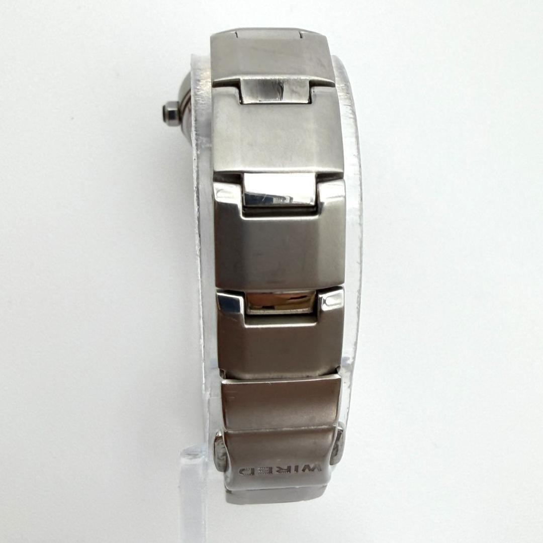 Excellent condition Seiko WIRED watch, new battery, lavender dial, diamond, wome