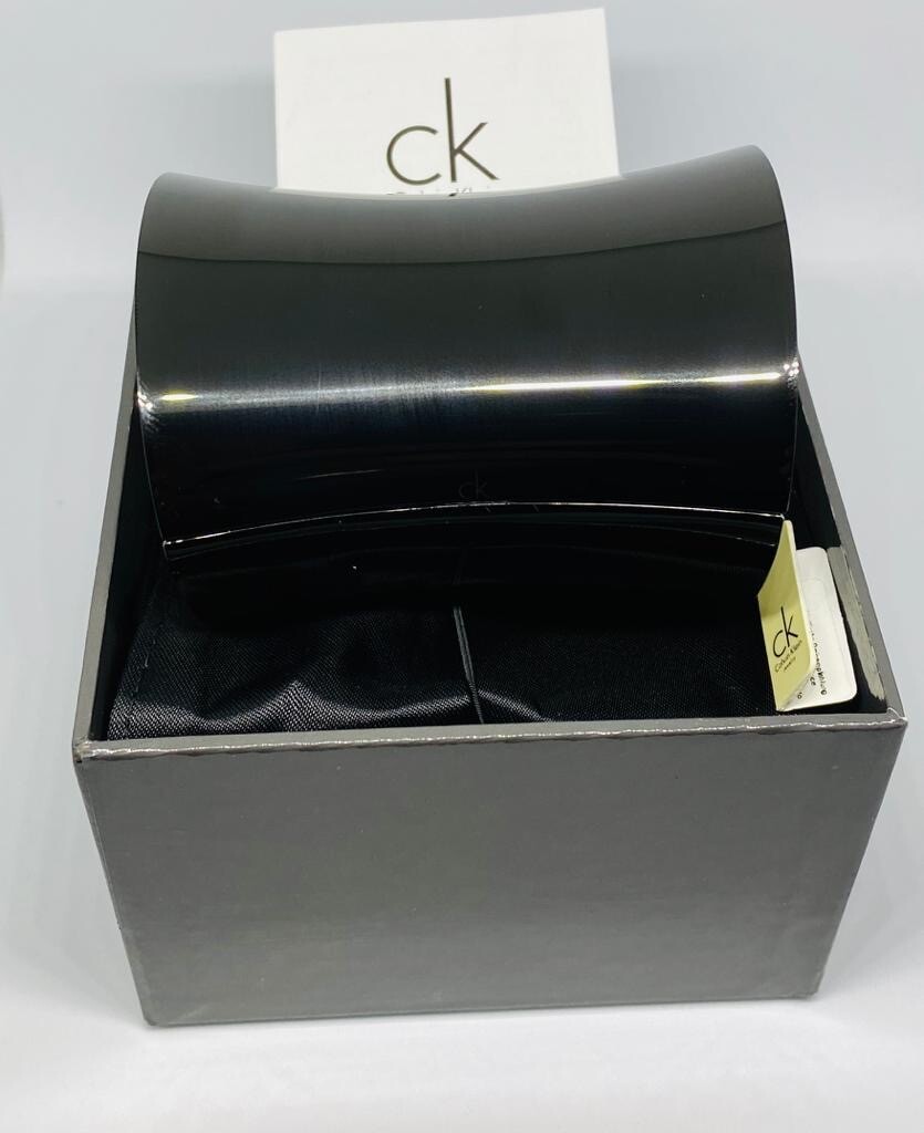 Calvin Klein Women’s Black or Rose Gold Tone Wide Cuff, KJ03DB21010, KJ03DB31010