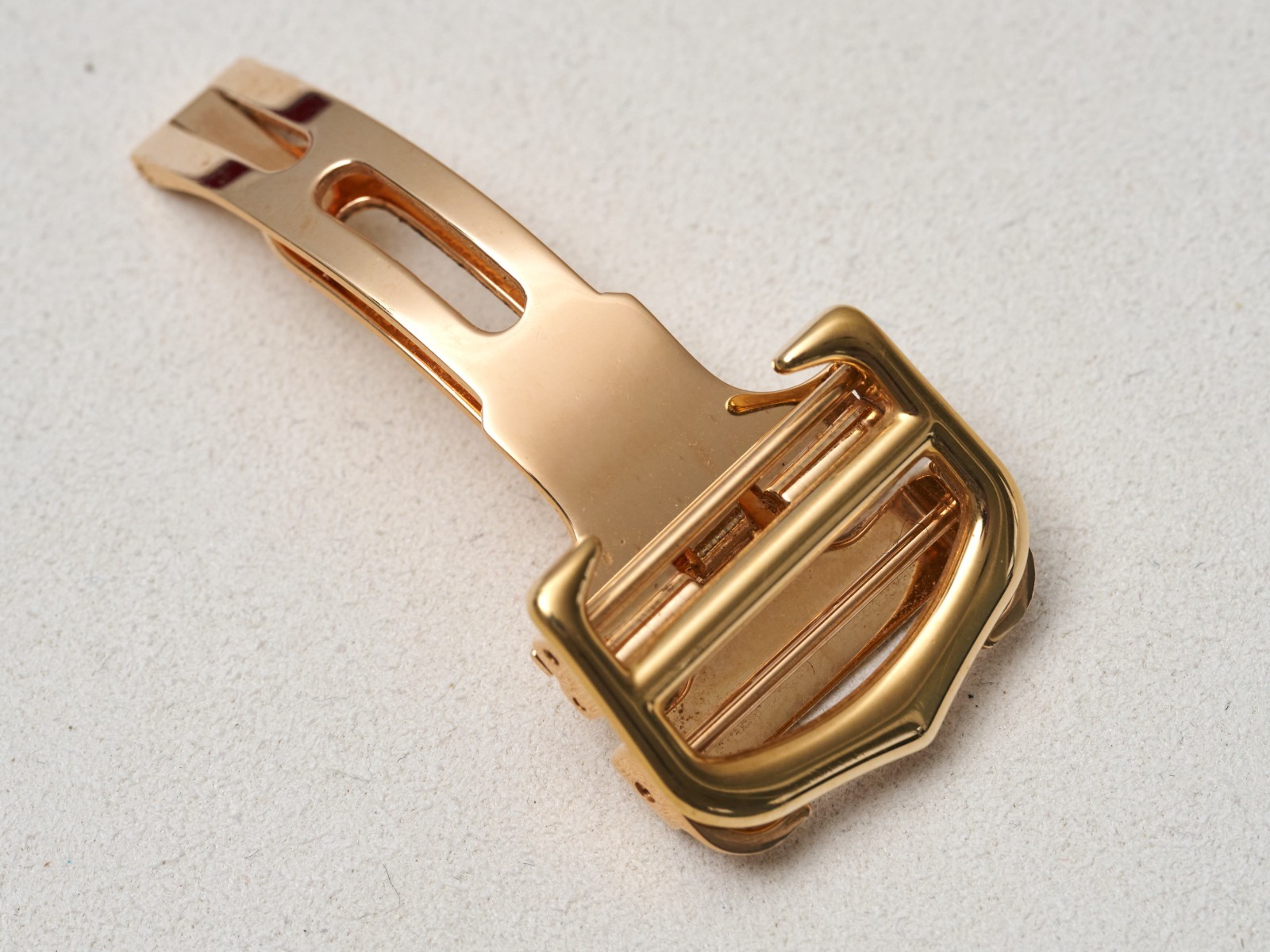 Cartier 18K Yellow Gold 18mm Deployment Buckle Clasp Fold Over Genuine 15.3grams