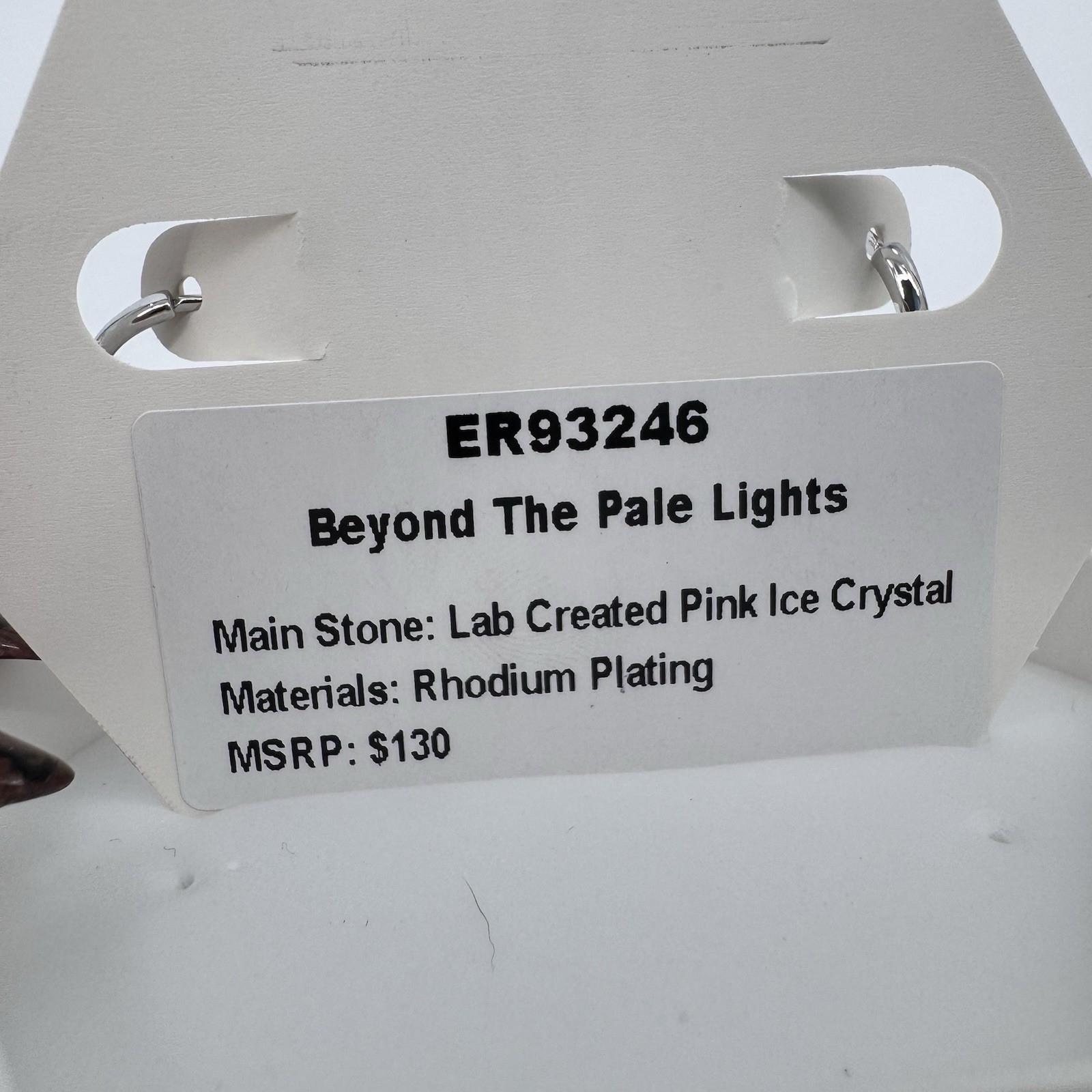 BP Bomb Party OG Earrings Beyond Pale Lights Pink Ice Crystal Rhodium Plating