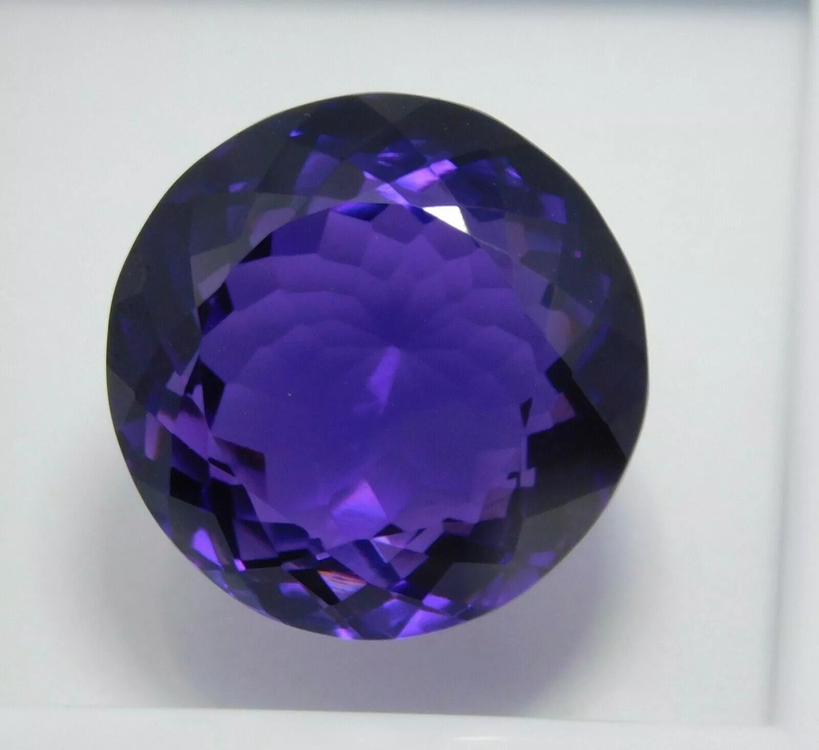 UNHEATED 38-40 Ct Natural Purple Amethyst Round Cut EGL Certified Loose Gemstone
