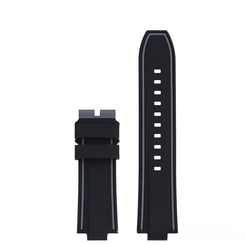 For Oris 7730 7740 AQUIS Convex Silicone Watch Straps Men’s Diving Band 24x12mm