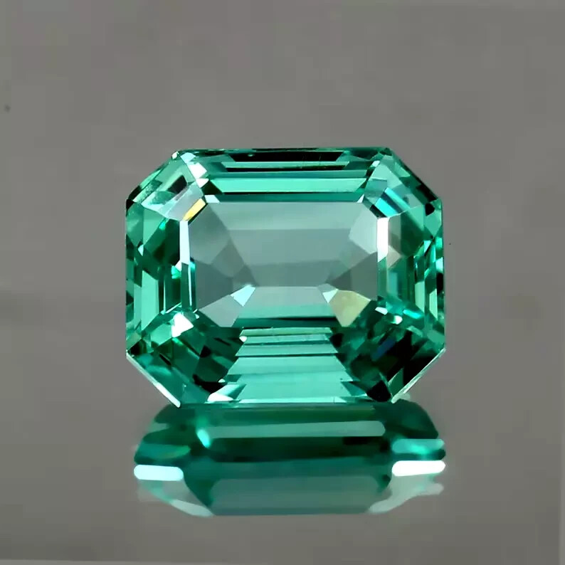 AAA 11.7 CT+ Flawless Natural Green Emerald Loose Certified Gemstone Emerald Cut