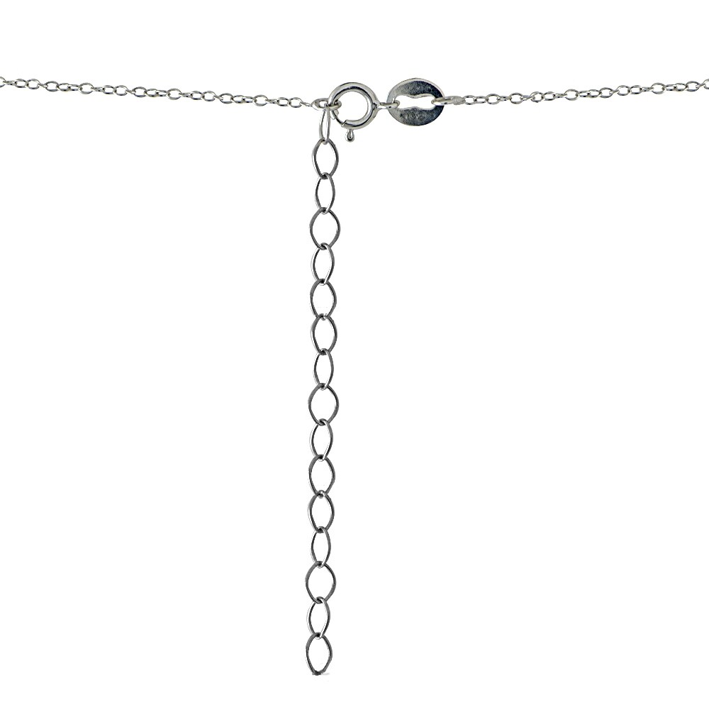 Sterling Silver Burgundy Rock Drop Necklace Adorned with European Crystals
