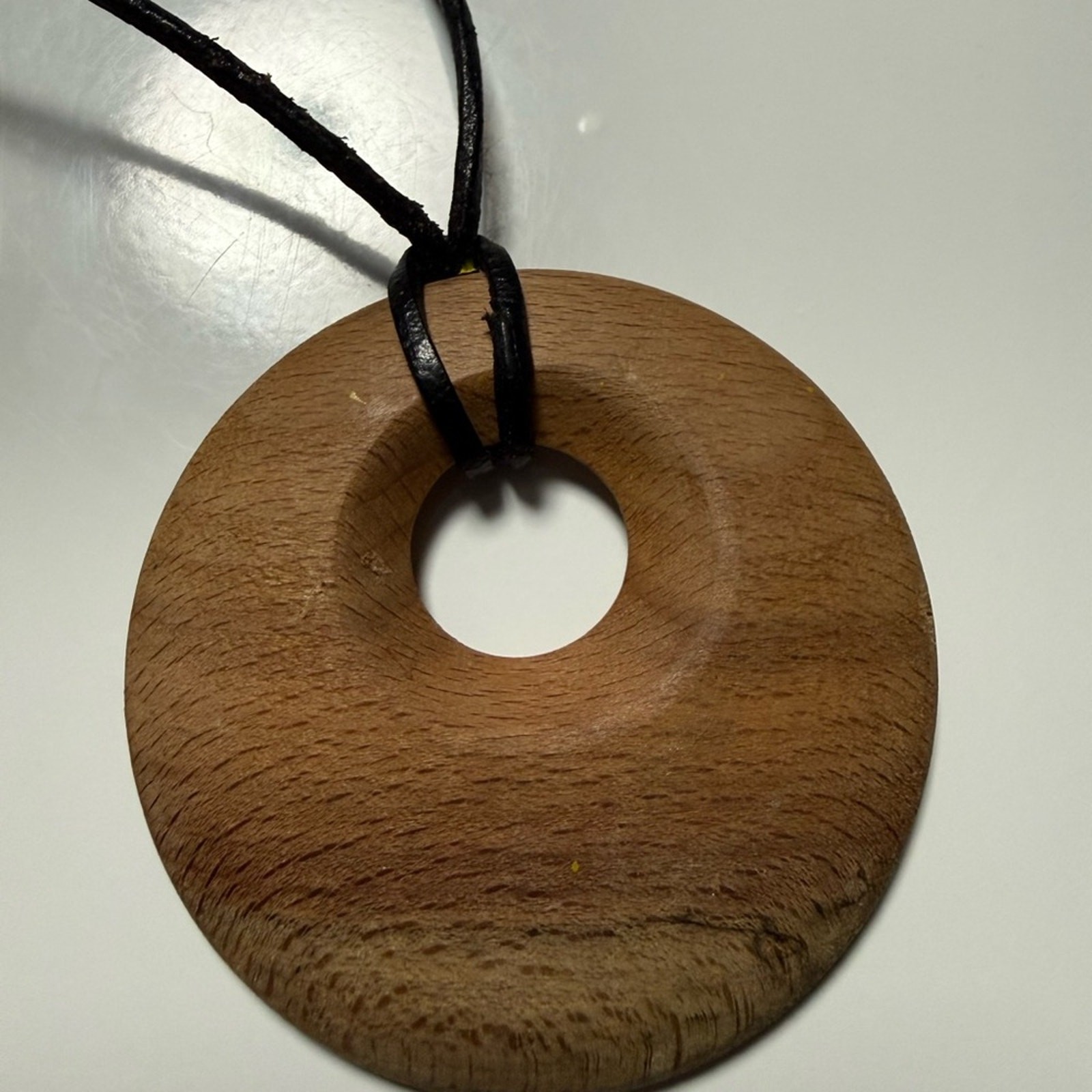 Scandinavian Modern Style Wooden Pendant Necklace Minimalist Design