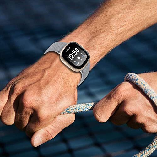 3 Pack Replacement Band for Fitbit Versa 3 Fitbit Sense Bracelet Watch Strap [L]