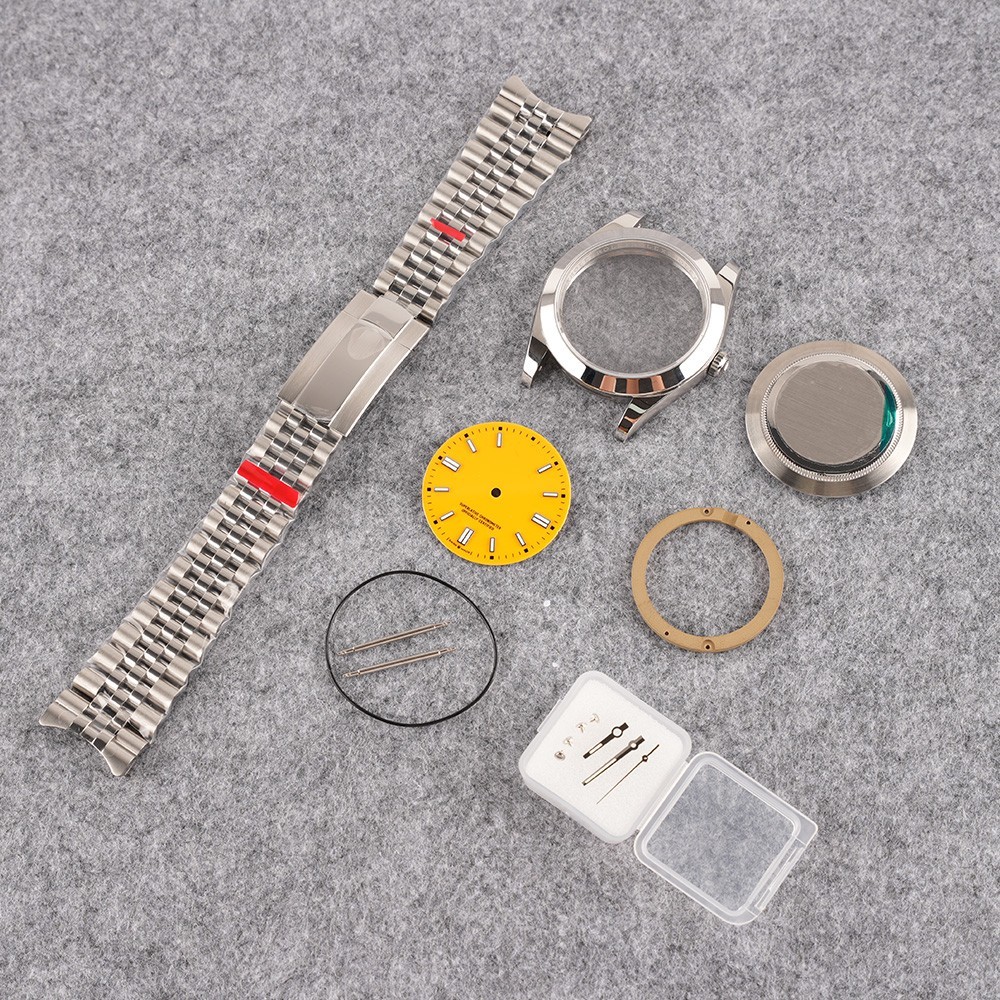 DIY 41mm Watch Steel Case kit For ETA 2824 2836 Movement After-sales accessories