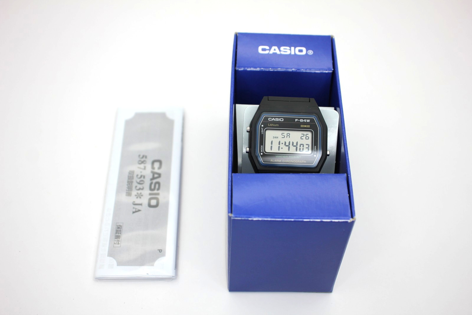 CASIO F-84W-1QJH Digital Watch Black Classic Retro Style Japan Import New
