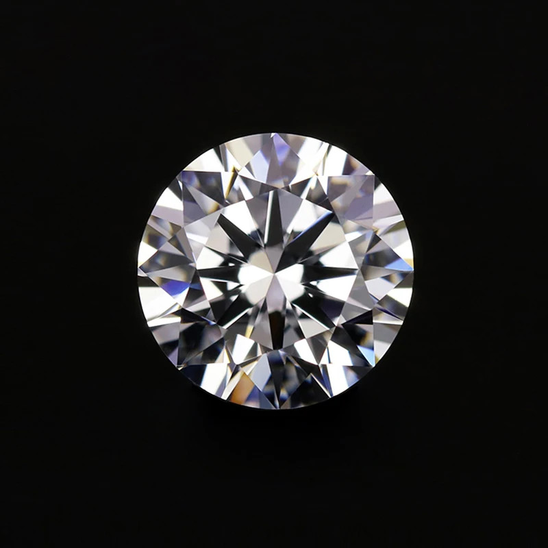 D Color Round Cut Moissanite Stone 0.1CT-12CT w/ Report for Jewelry Making