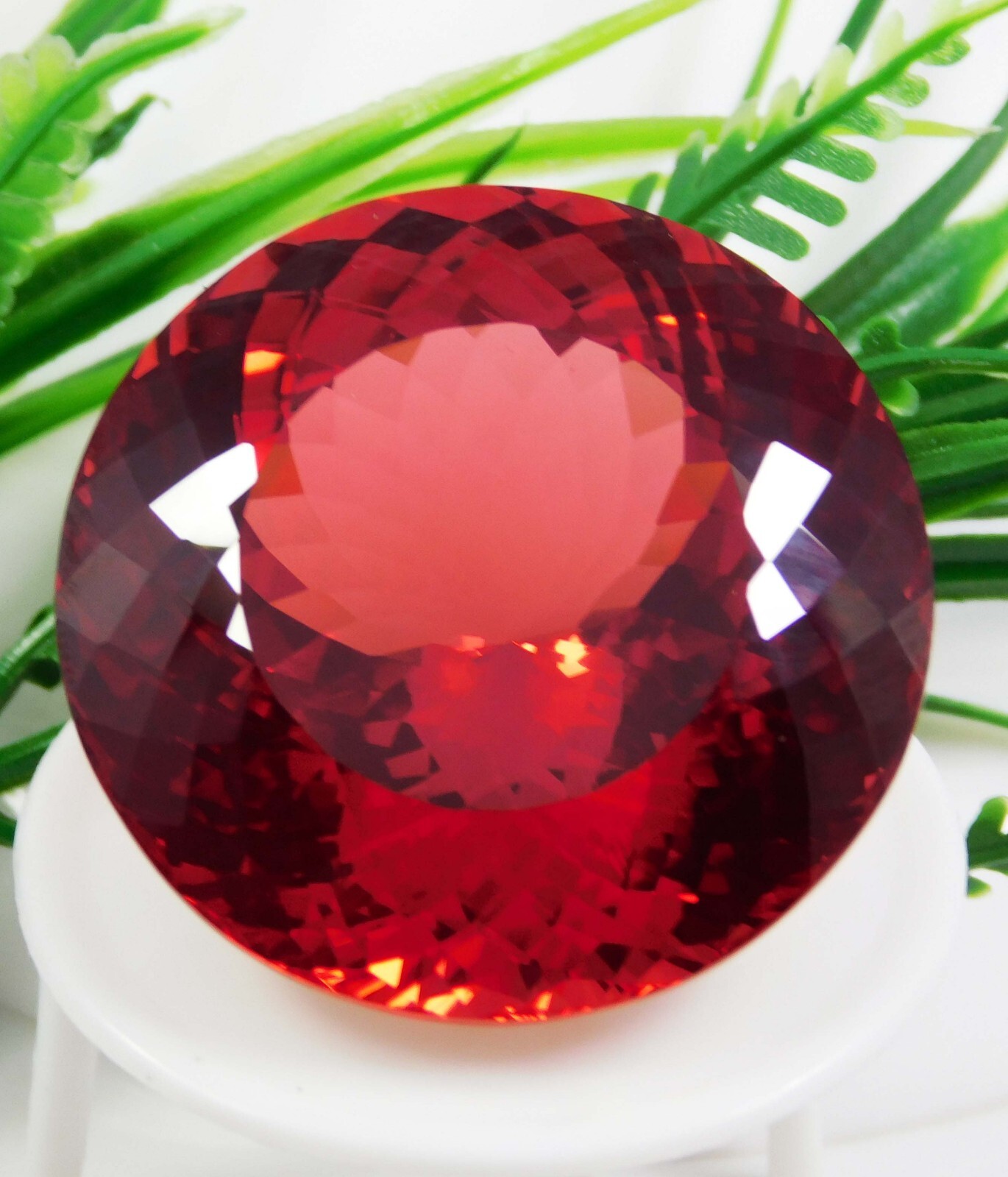 Natural Certified 260 Carat Padparadscha Sapphire Diamond Cut Loose Gemstone