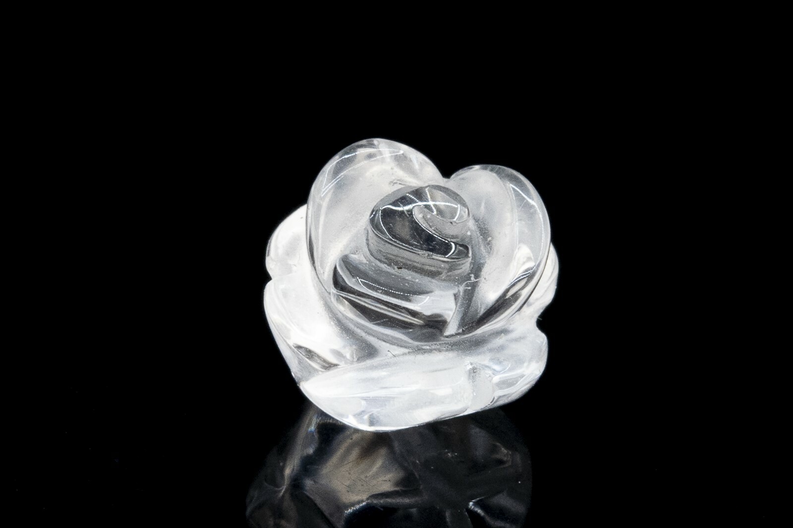 5 Pcs Crystal Clear Quartz Rose Carved Bead Grade AAA Natural Beads 8/10/12/14MM
