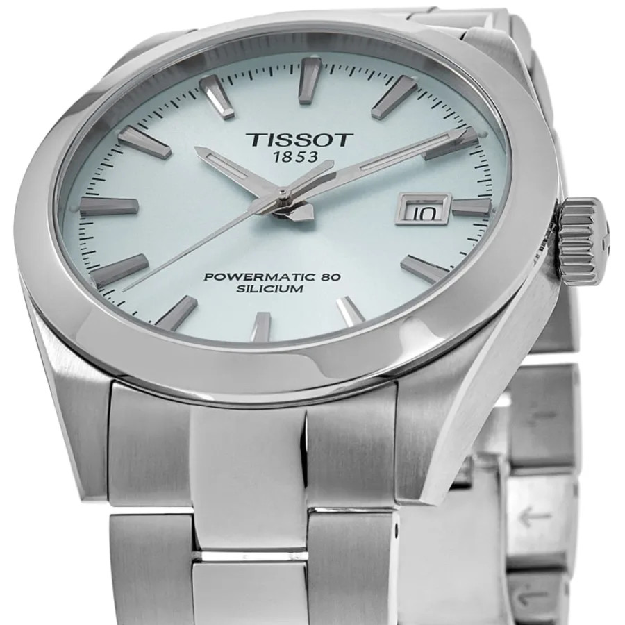 New Tissot Gentleman Powermatic 80 Light Blue Men’s Watch T127.407.11.351.00