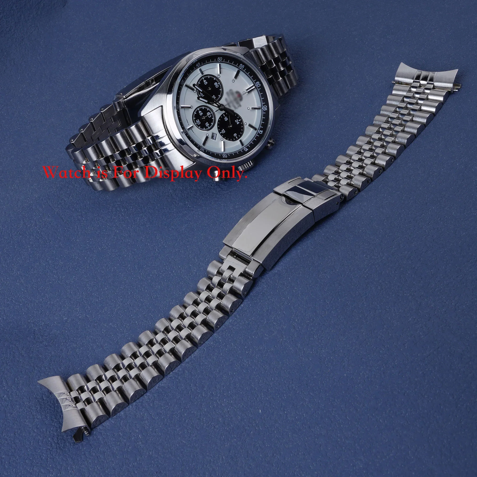 22mm Oyster Clasp Jubilee WatchBand Bracelet For Orient Neo 70’s Solar Panda
