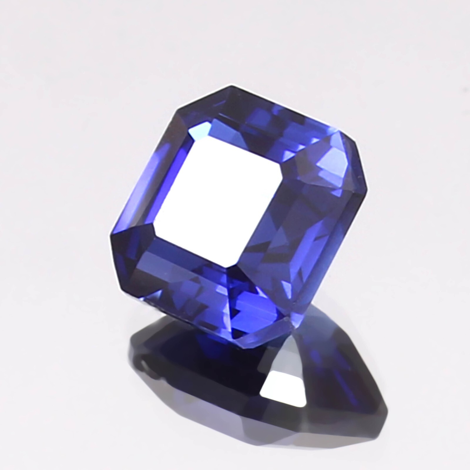 AAA Natural Ceylon Cornflower Blue Sapphire Loose Asscher Cut Gemstone 6×6 MM