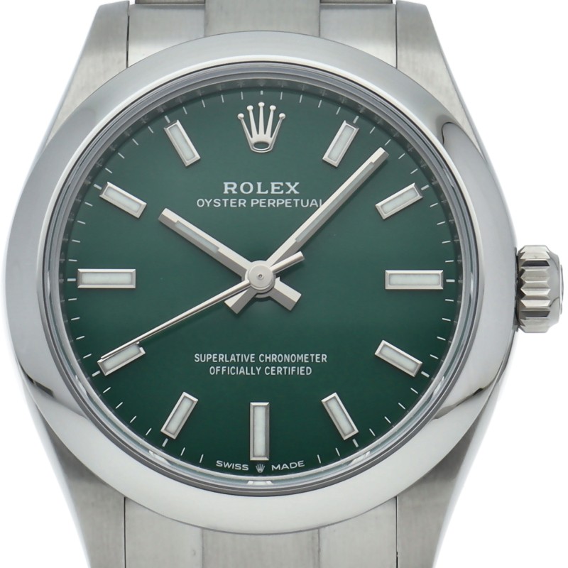 ROLEX Oyster Perpetual 31 Watch Green 277200 Stainless Steel mensWatch green…