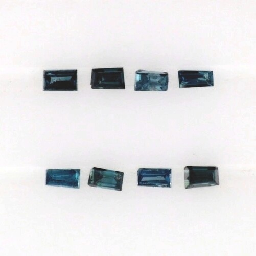 BLUE DIAMOND 2.50 x 1.00 MM BAGUETTE CUT ALL NATURAL SOLD PER STONE F-2886