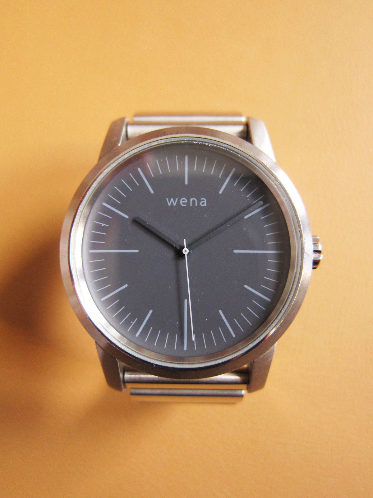 SONY / Citizen Wena WN-WT01S Silver 3 Hands Watch w/ Grey Dial (MADE IN JAPAN)
