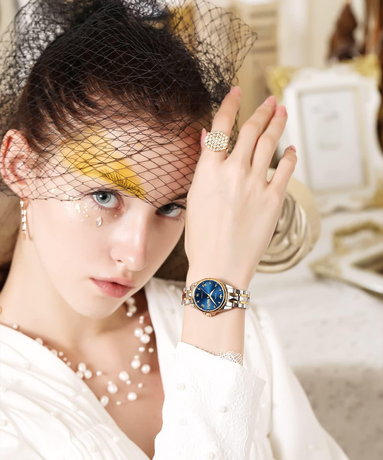 Women Automatic Watch Mechanical Self Winding Classic Luxury