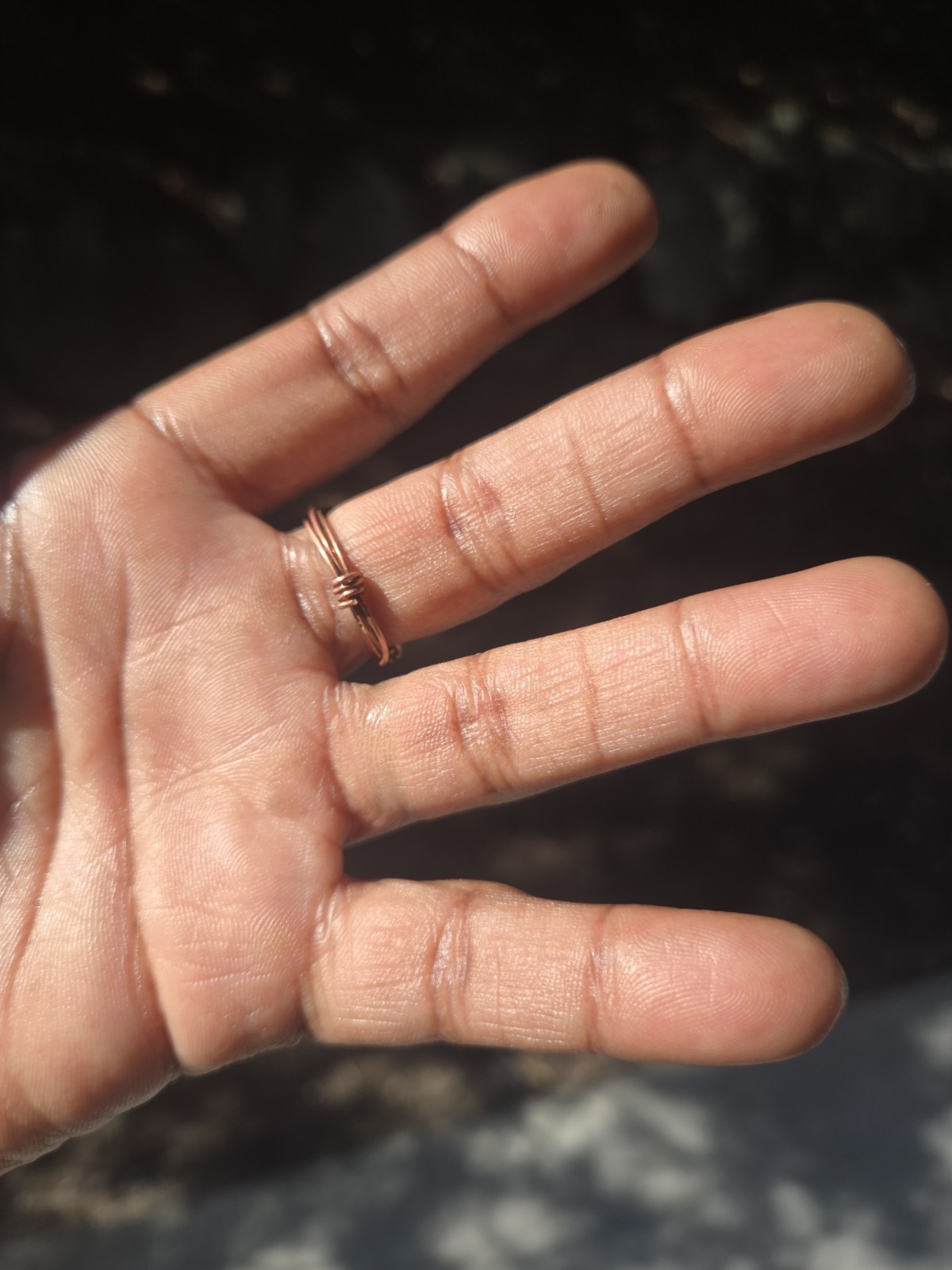 Copper Amethyst ring